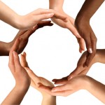 Multiracial Hands Making a Circle Multiracial Hands Making a Circle