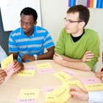 Students working together